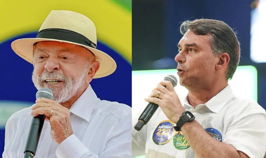 Nova pesquisa mostra duelo entre Flávio e Lula pelo eleitorado mineiro e fluminense; veja números