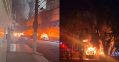 Torcedores do Santos incendeiam carros, e ônibus e deixam 11 polícias feridos, após time ser rebaixado,  vídeos