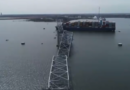 Imagens de drone mostram a extensão da destruição da ponte de Baltimore