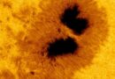 Mancha solar <font style="vertical-align: inherit;"><font style="vertical-align: inherit;">gigantesca 7 vezes </font></font>maior que a largura da Terra, surge no Sol