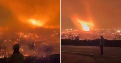Um raro tornado de fogo surpreende cidade portuguesa em meio a áreas devastadas por incêndios devido à onda de calor