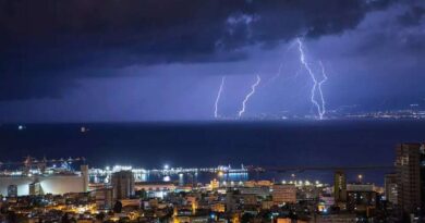 Israel em alerta máximo: tempestade Byron ameaça país com chuvas “nunca vistas” e ventos de 90 km/h