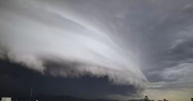 Satélite da NASA capta a enorme espiral de nuvens do ciclone que cobriu parte do Brasil