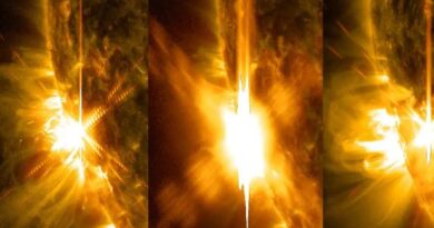 Poderosas explosões solares ocorrem no Sol e ameaçam satélites, redes elétricas e comunicações na Terra