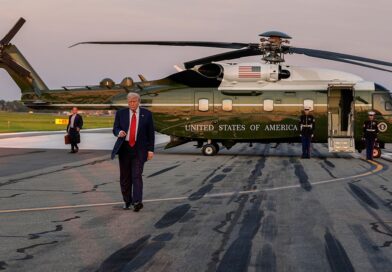 Força aérea americana investiga falha de segurança entre helicóptero de Trump e voo comercial